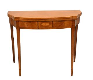 Federal Cherry D Shaped Game Table