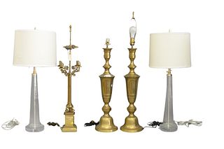 Lot of Five Lamps