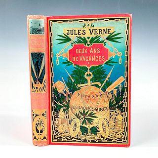 Jules Verne, Deux Ans de Vacances, French Edition Globe Dore