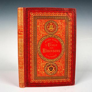 Jules Verne, L'Ecole des Robinsons, Aux Initiales Dorees, JV