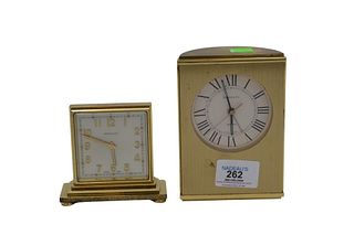 Two Tiffany & Co. Bronze Table Clocks