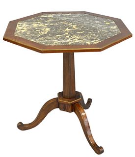 Louis XVI Style Mahogany Tilt-Top Tea Table