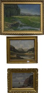 Three Oil On Canvas Landscapes