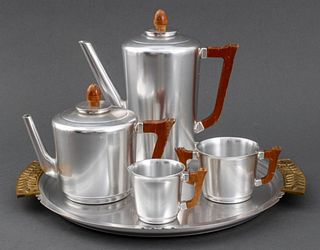 Mid-Century Modern Kensington Stainless Coffee Set