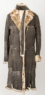 Atos Lombardini Rabbit Fur Full-Length Coat