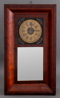 Bristol American Mahogany Wall Clock, ca. 1850