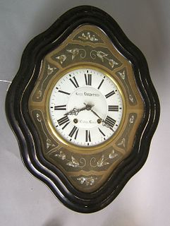 French wall clock, late 19th c., inscribed "George