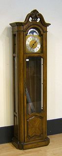 German musical tall clock, the works signed "Ridge