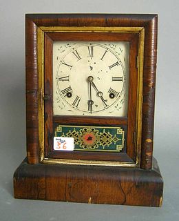 Gilbert rosewood veneer shelf clock, ca. 1870, 13/