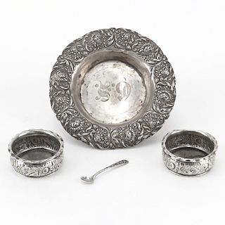 Antique Gorham and Watson Sterling Silver Repousee Lot