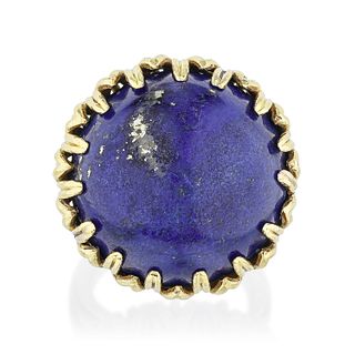 Vintage Lapis Lazuli Gold Ring