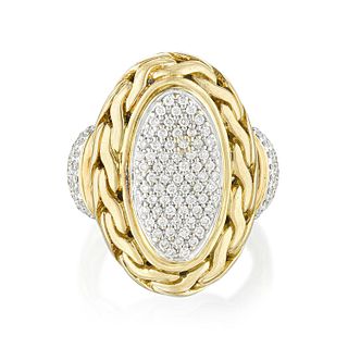 John Hardy Diamond Gold Ring