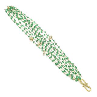 Beaded Emerald Bracelet