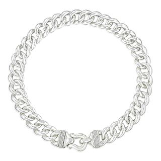 David Yurman Diamond Silver Necklace