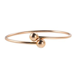 Tiffany & Co HardWear 18k Gold Ball Bypass Bracelet