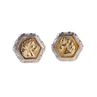 Slane & Slane Sterling Silver Gold Earrings