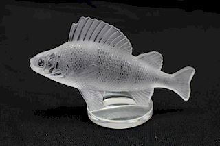Signed Lalique France Fish Sculpture