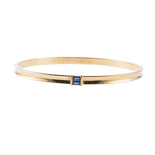 Tiffany & Co Sapphire Gold Bangle Bracelet