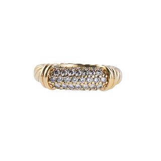 David Yurman Diamond Gold Band Ring