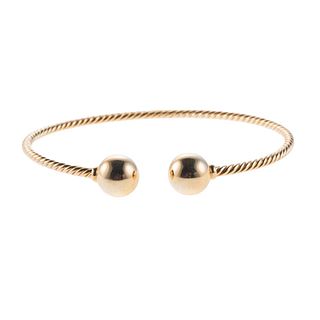 David Yurman 18k Gold Cuff Bracelet