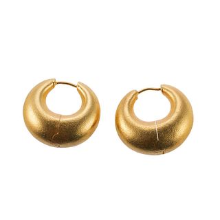 18k Gold Hoop Earings