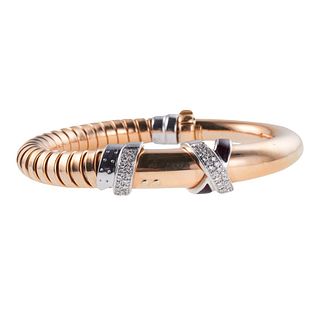 La Nouvelle Bague 18k Gold Diamond Enamel Bracelet