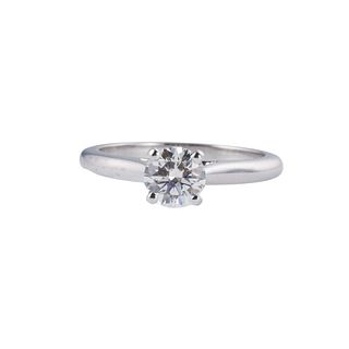 Cartier Platinum Diamond Engagement Ring 