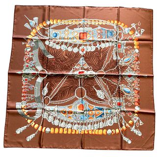 Hermes Terres Precieuses by Annie Faivre Limited Edition Silk Scarf