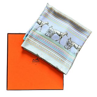 Hermes Sequences by Cathy Latham Limited Edition Silk Scarf
