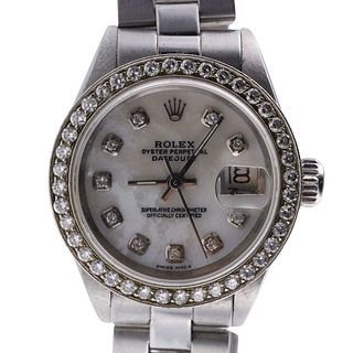 Rolex Datejust 26mm Diamond MOP Ladies Watch 6924