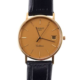 Tissot 18k Gold Goldrun Date Quartz Watch