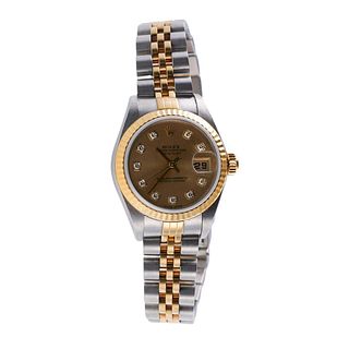 Rolex Datejust 26mm Two Tone Diamond Ladies Watch 79173