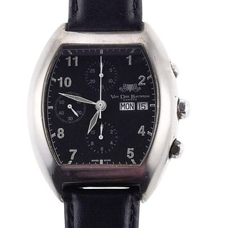 Van Der Bauwede Magnum Cal.35 Automatic Chronograph Silver Watch