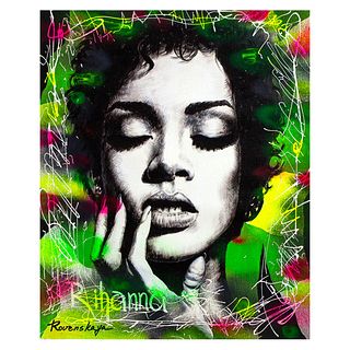 Nastya Rovenskaya- Original Oil on Canvas "Rihanna"