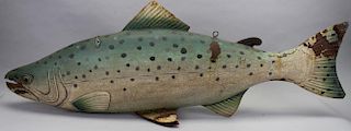 Antique Tin Speckled Trout Sign