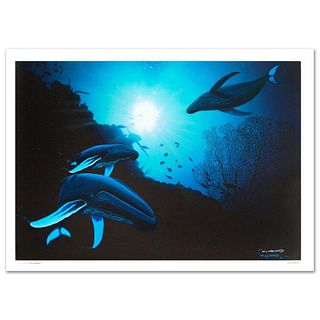 Whale Vision Limited Edition Giclee on Canvas (42" x 30") by renowned artist WYLAND, Numbered and Hand Signed with Certificate of Authenticity.
