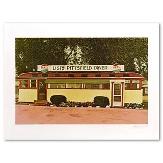 John Baeder, "Lisi's Pittsfield Diner" Limited Edition Silkscreen, Numbered and Hand Signed with Letter of Authenticity.