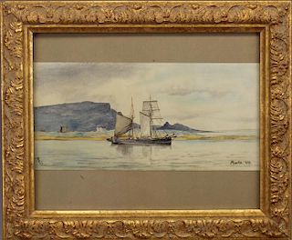 Alexander Williams (1846-1930)Schooner off Moville