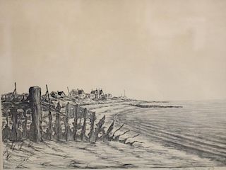 Cape May Point, Signed Etching