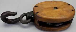 Wooden Ship Pulley