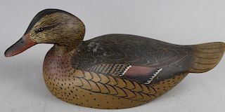 W.H. Cranmer 1960 Carved/Painted Duck Decoy