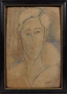 Amedeo Modigliani, Attributed: Portrait of a Woman