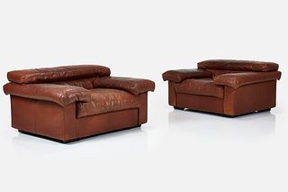 Afra + Tobia Scarpa, 'Erasmo' Lounge Chairs (2)