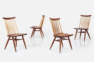 George Nakashima, 'New' Dining Chairs (4)