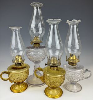 Four Beaded Diamond Lamps