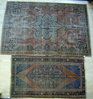 Roomsize Sarouk rug, 10' x 6'10", together with aa