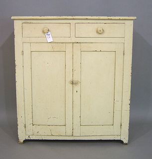 Pennsylvania painted jelly cupboard, 19th c., 48 1