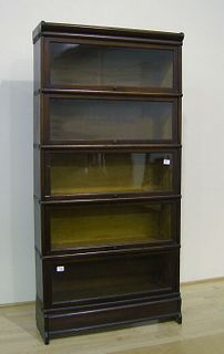 Wernicke 5-section stacking bookcase, 70" h., 33 3