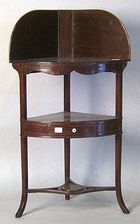 George III mahogany washstand, late 18th c., 44 1/