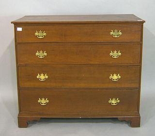 Chippendale cherry chest of drawers, late 18th c.,